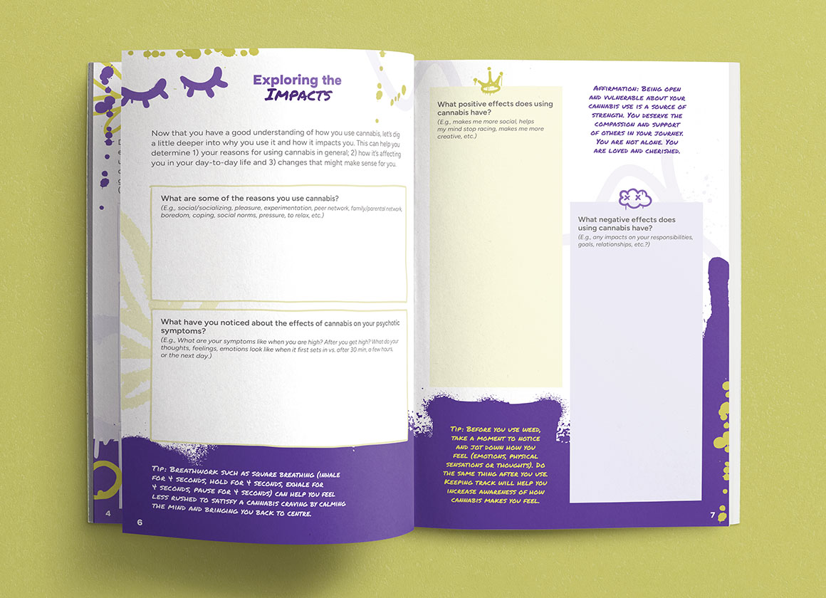 Mockup of a journal .