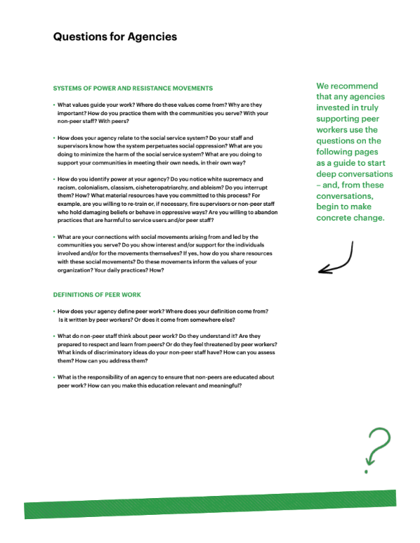 Cover page. Green bottom border with black text.